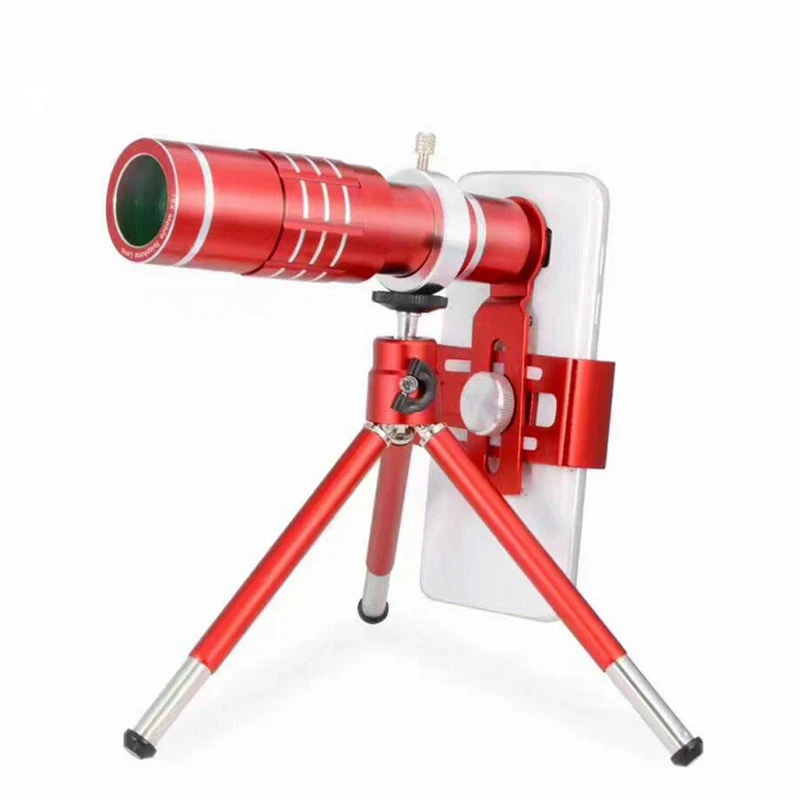Универсальный красный 18X Оптический Телефон Объективы для фотокамер Telescope
