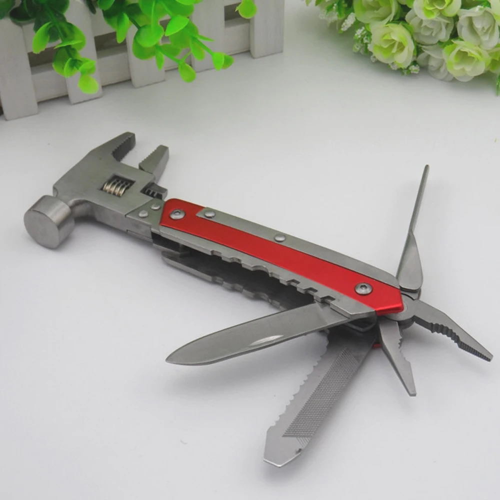 

Multifunctional hand tool stainless steel wrench hammer outdoor portable maintenance hardware tools pliers