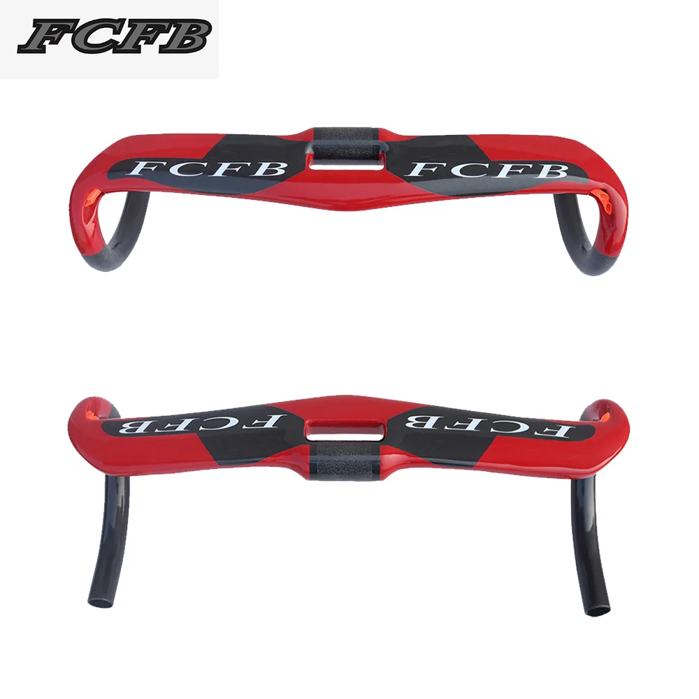 FCFB углеродный руль для шоссейного велосипеда интегрированный с углеродным рулем