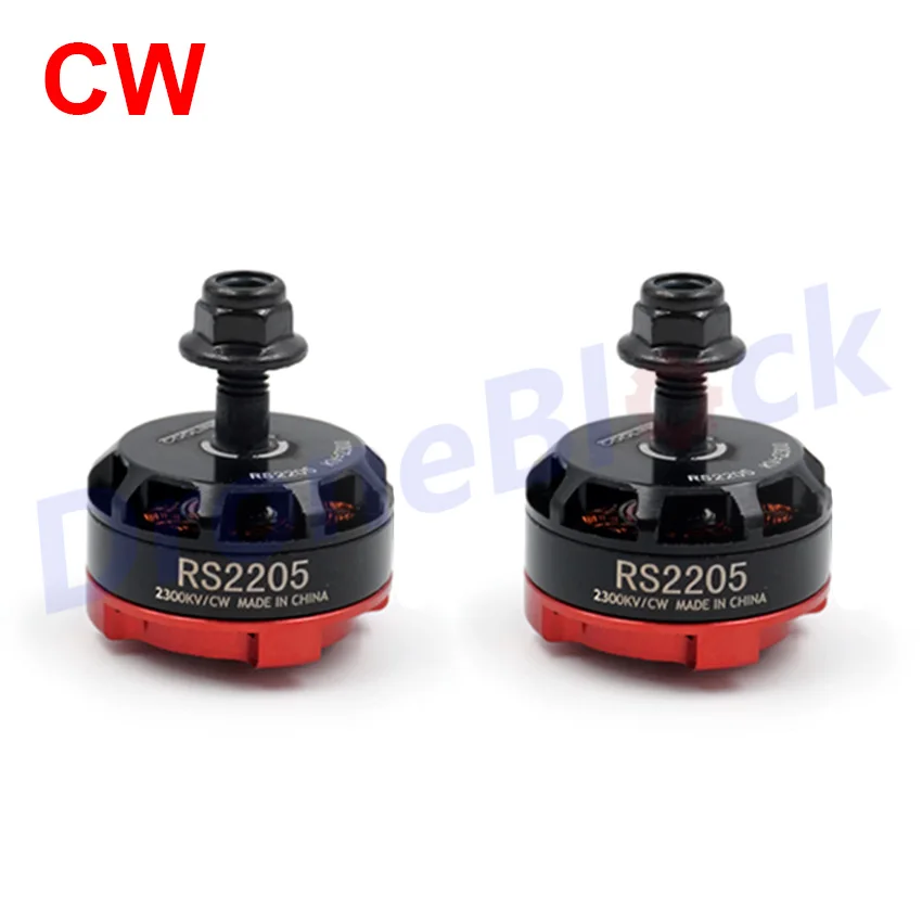 2PCS CW RS2205 2205 2300KV бесщеточный двигатель для FPV Racing Quad CW CCW 3-4S для мультикоптера QAV200 210 220 230 250 - Цвет: 2PCS CW