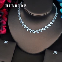 hibride luxury new pendant marquise cut cz pave women jewelry sets necklace sets dress accessories wholesale price n 403