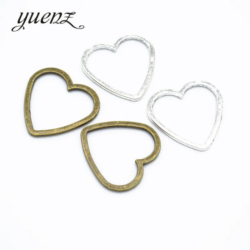 

YuenZ 20 шт Металл сердца Подвески diy Ювелирные изделия 25*24 мм A60