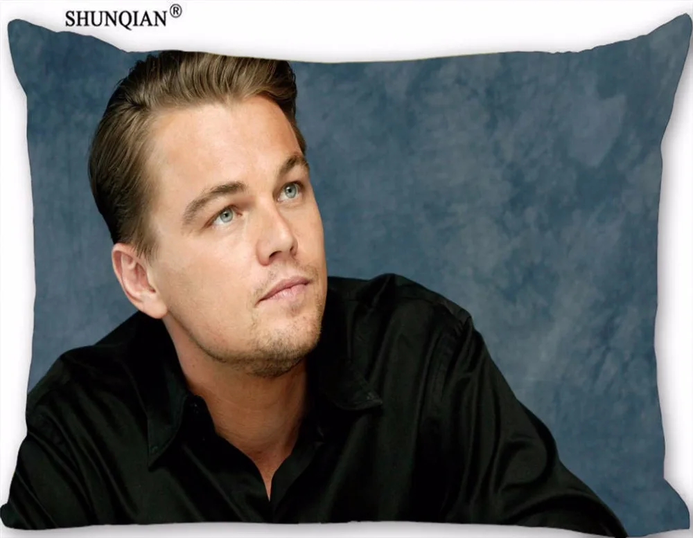 Новая Заказная наволочка Leonardo DiCaprio прямоугольная Подушка на молнии размер 45х35см