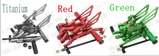 CNC Motorcycle Gold Rearset Foot Pegs Rest Footrest Set For KAWASAKI ZX-6R 2003-2004 636 03-04 | Автомобили и мотоциклы