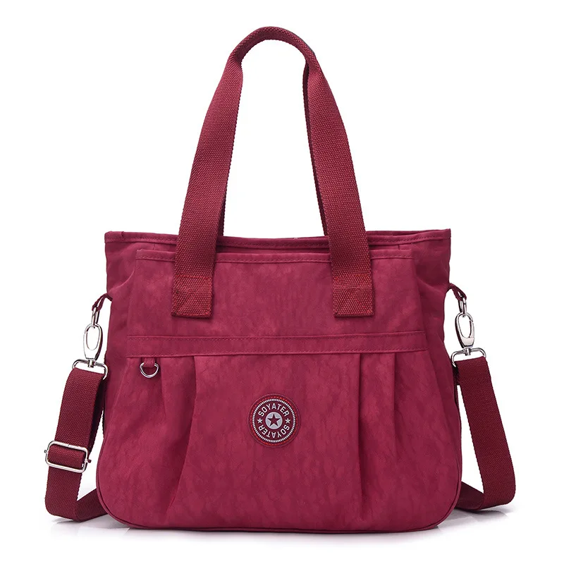 Женская моющаяся нейлоновая тканевая сумка Повседневная модная на одно плечо