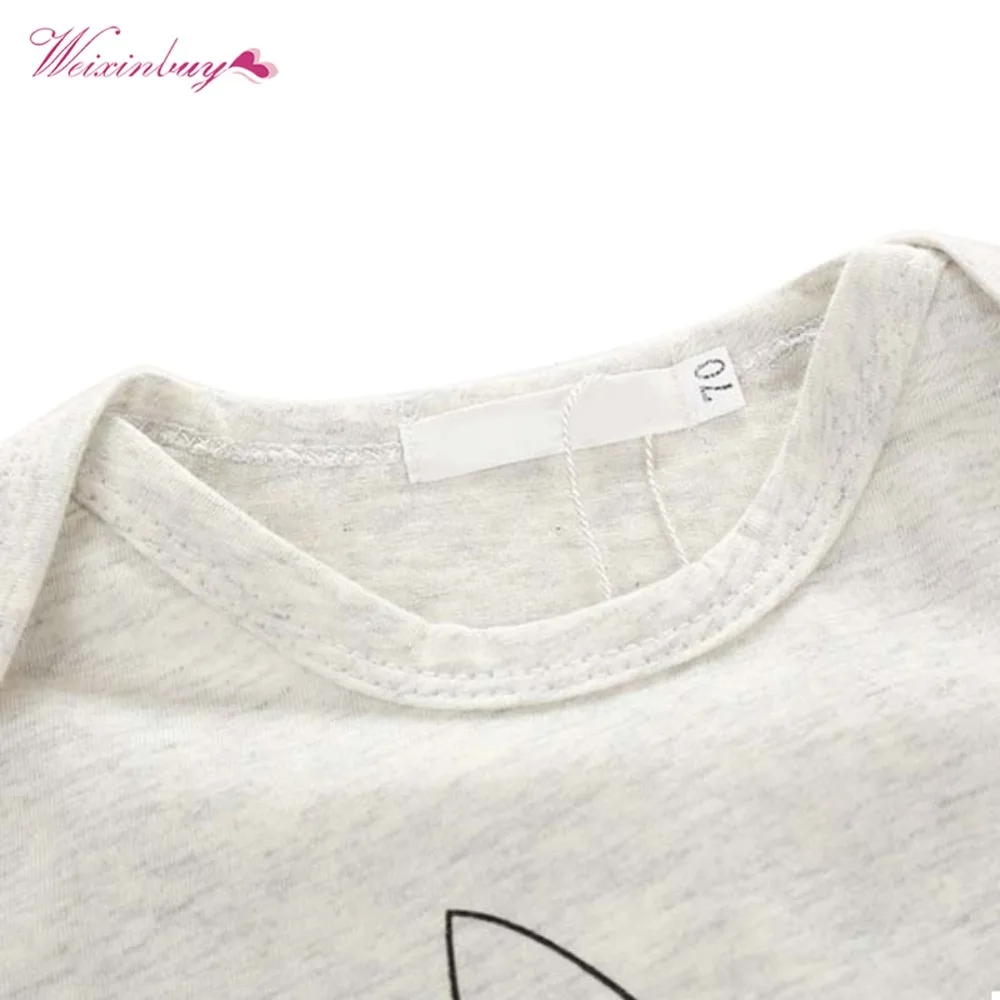 WEIXINBUY 3Pcs Baby Clothes Sets Kids Cartoon Long Sleeve Set Bunny Pattern Top+Pants+Hat Outfits Casual 0-4Y |