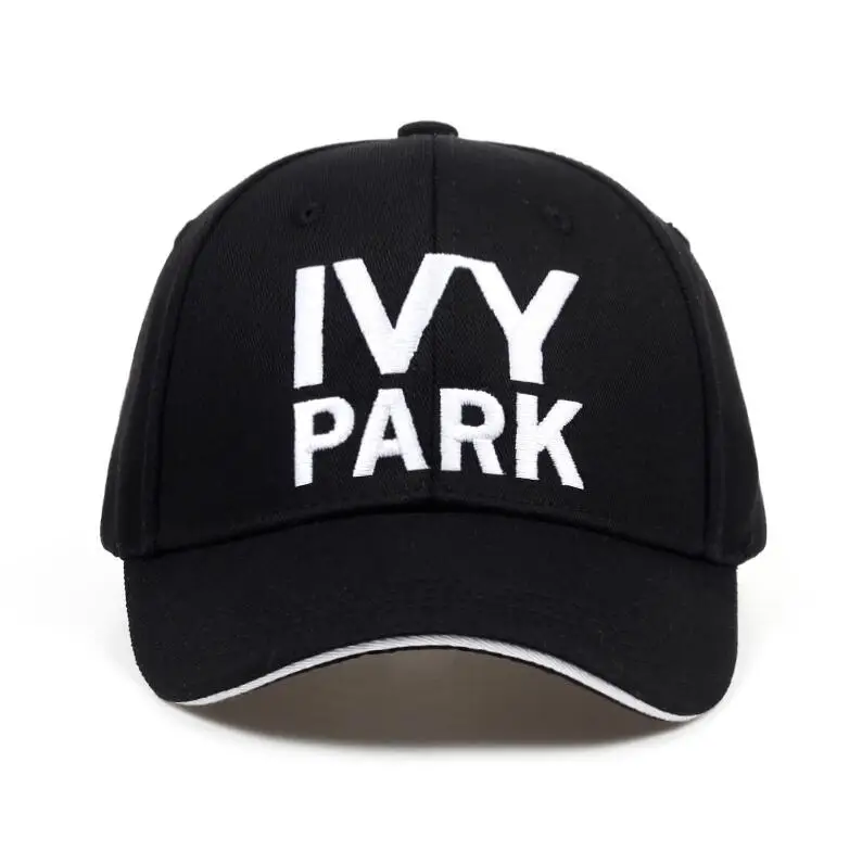 Черный Бейсбольная кепка IVY PARK Beyonce в спортивном стиле, хлопковая кепка из конопли, Кепка унисекс, бейсболка s для женщин и мужчин, брендовая вышивка IVYPARK - Цвет: Черный