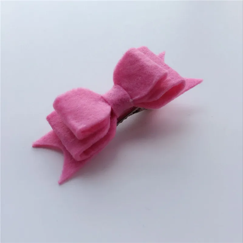 Новые модные фетровые банты-зажимы 3-слойные банты с блестками для фото реквизит