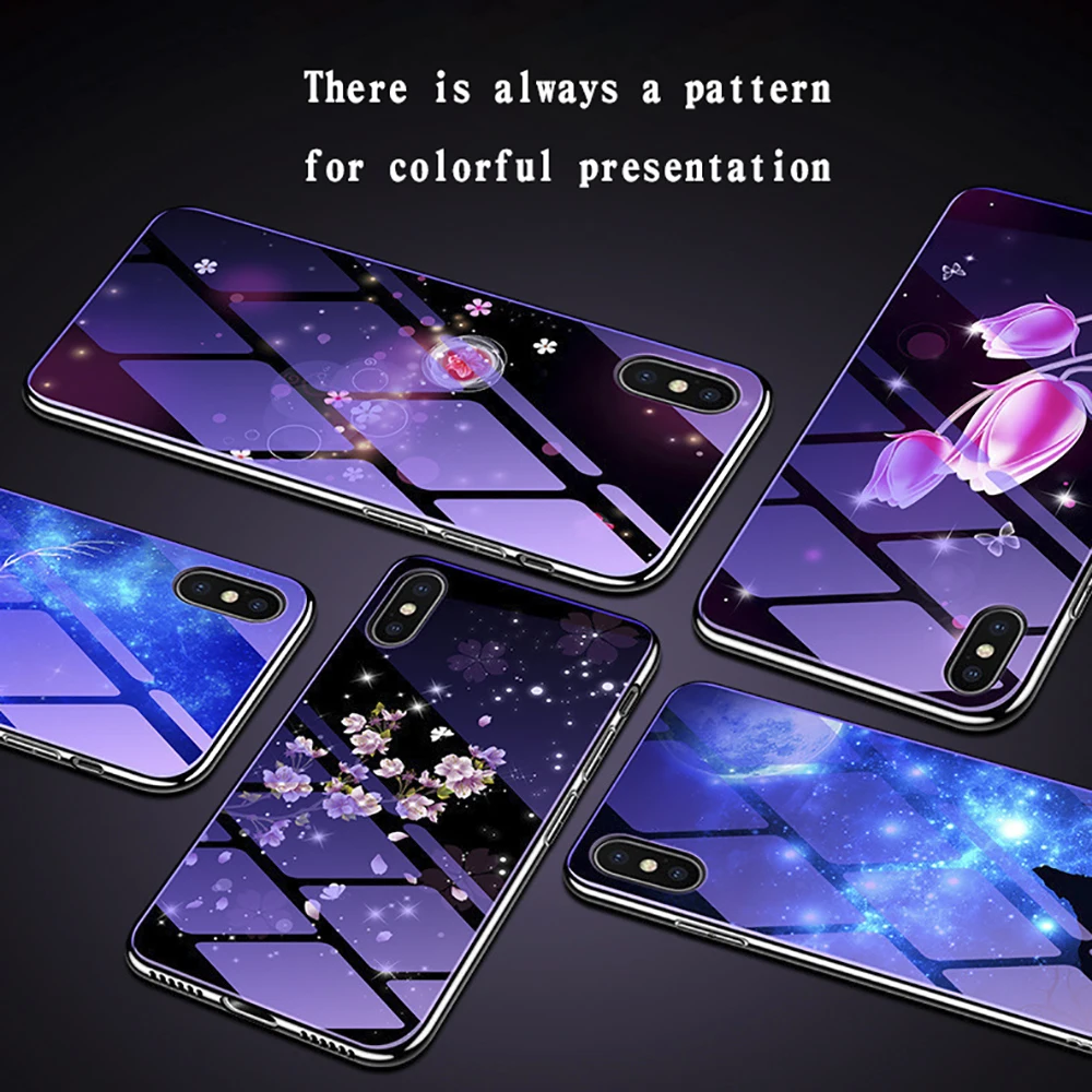 Eqvvol закаленное Стекло чехол для iPhone X 8 7 6 S Plus чехлы покрытие синего света