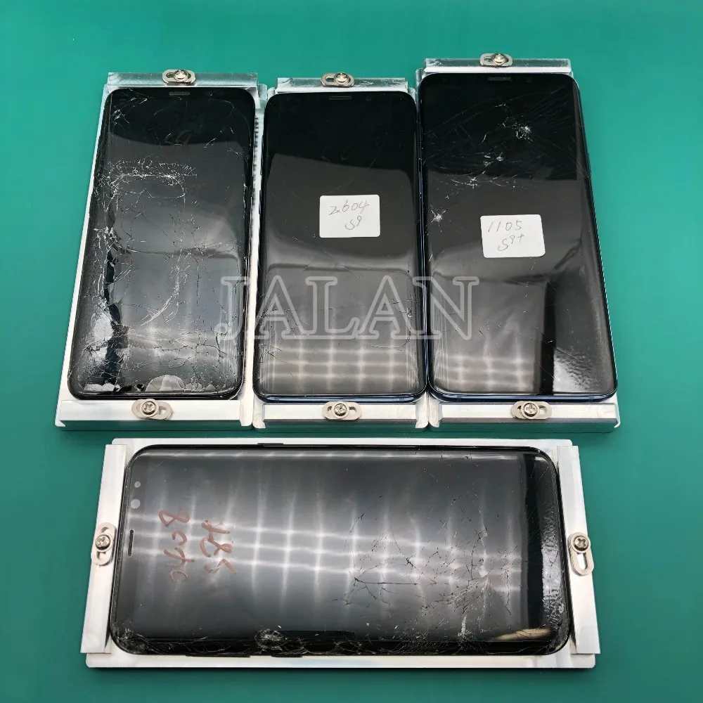 Для Samsung s9 plus Note 8 s8 нагревательная клеевая Чистящая форма в рамке OCA клей для