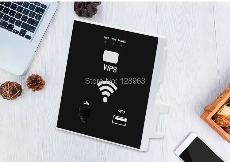 300 Мбит/с в стене Wi-Fi маршрутизатор точка доступа беспроводной разъем AP для отеля проект поддержка AC управление и RJ45 USB WPS шифрование