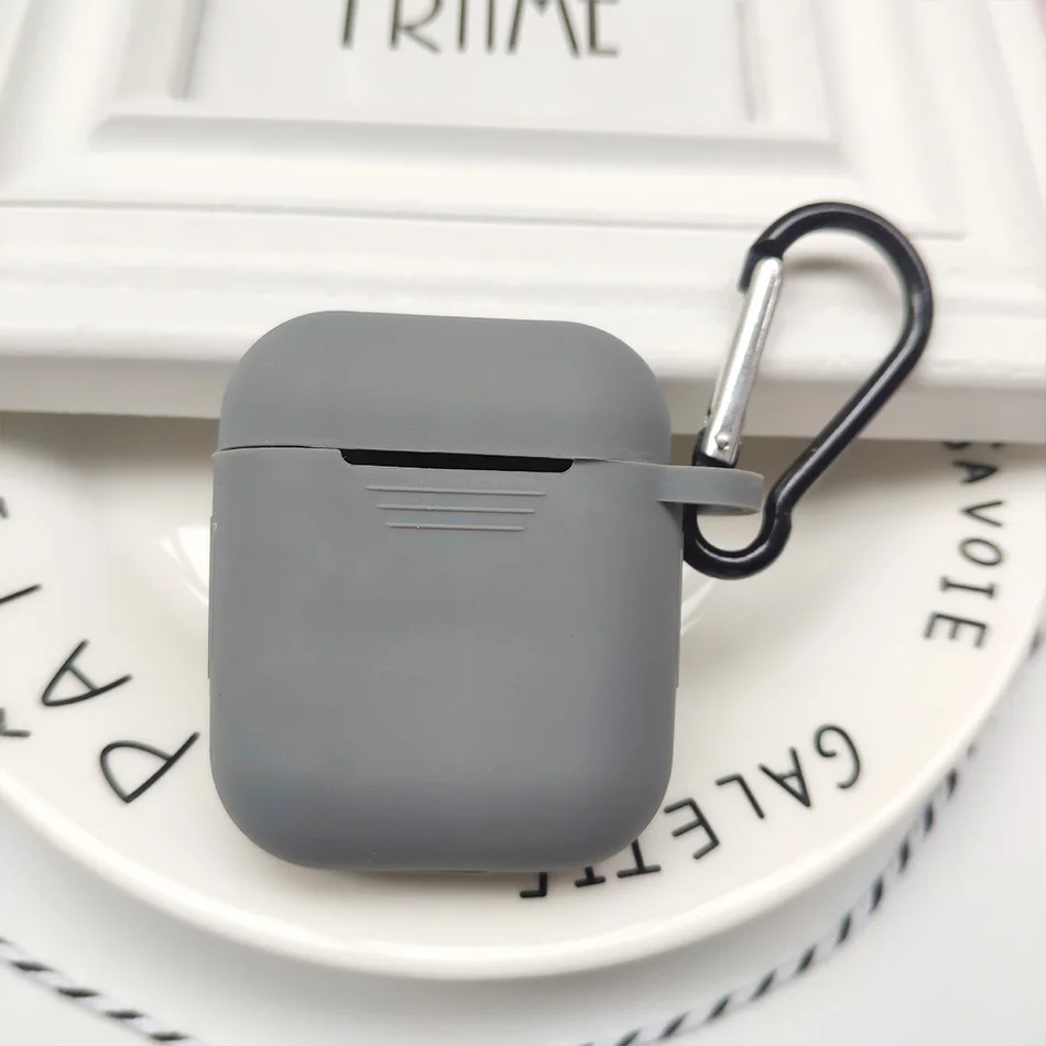 Для Airpods аксессуары силиконовый защитный чехол Bluetooth беспроводные наушники чехол для Apple Air pods чехол зарядная коробка fundas