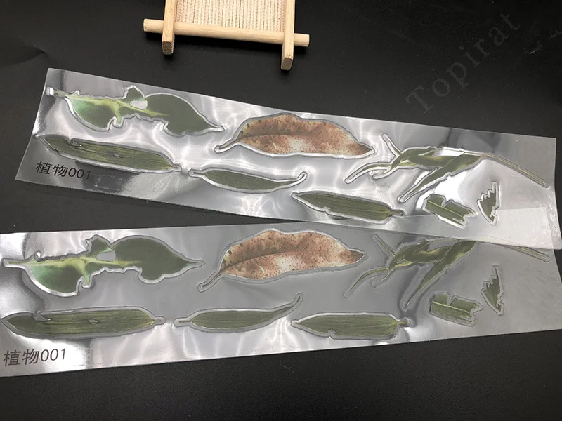 2 шт. имитации листьев Duckweed наклейки смола живопись DIY ремесла для картина ручной работы