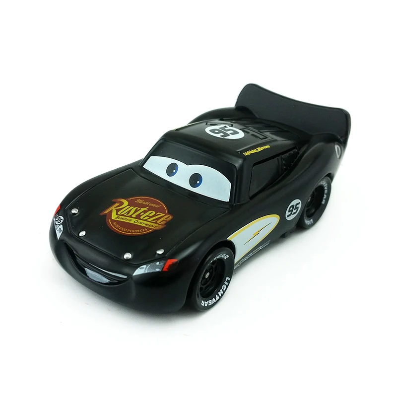 Игрушечные машинки Диснея Pixar черные радиаторы рессоры McQueen 1:55 литой под