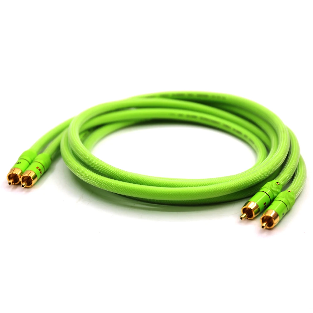 A51 HI END Audio 5N OFC медный соединительный кабель с позолоченным разъемом RCA Fi