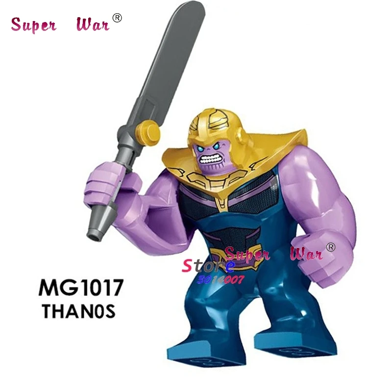 MG1017 Один большой размер Marvel Зеленый Фонарь Kilowog DC желтый фонарь Sinestro Thanos Venom Carnage Бэтмен строительные блоки игрушки - Цвет: MG1017