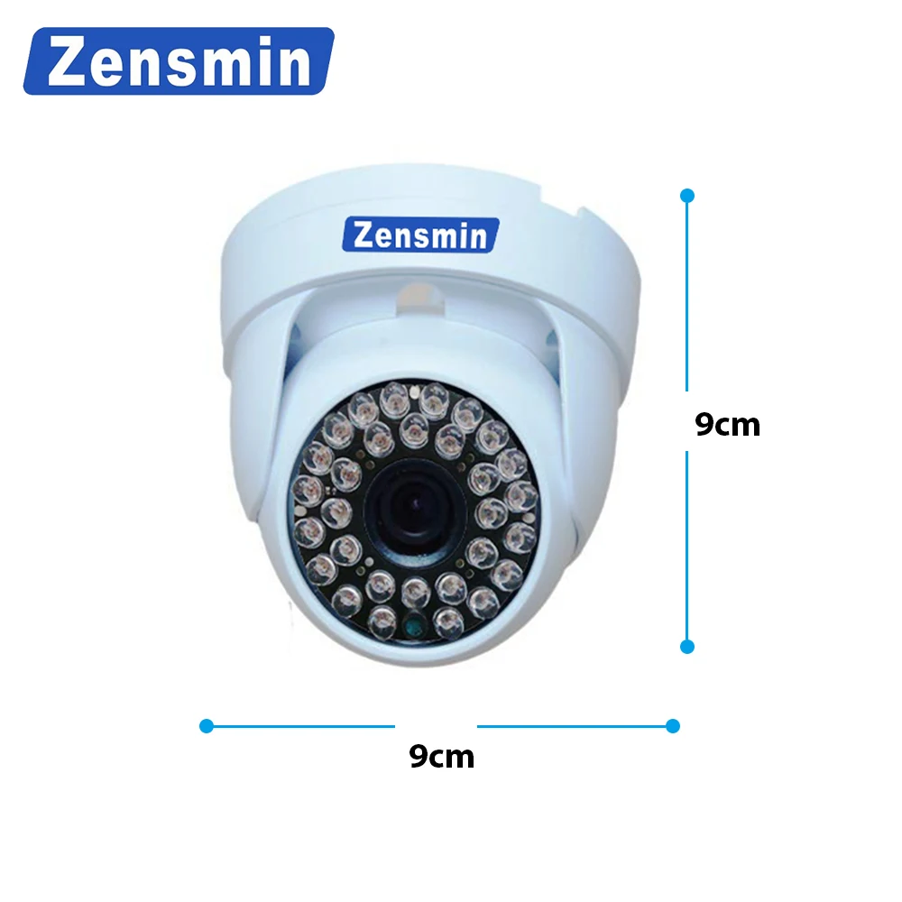 Zensmin H.265 2.0MP IP купола CCTV Камера Крытый 1080 P 48 В poe системы безопасности дома 24 часа