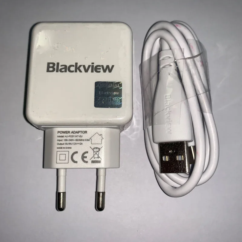 Оригинальный Blackview BV8000 и bv8000 Pro usb кабель типа c зарядное устройство 12В 2А для 1 м EU