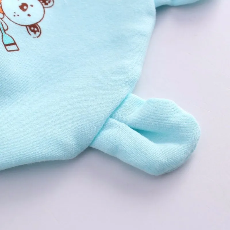 Комплект одежды из 5 предметов для новорожденных, комплект одежды для новорожденных, одежда для маленьких мальчиков и девочек, мягкие хлопковые комплекты с рисунком для малышей 0-3 месяцев