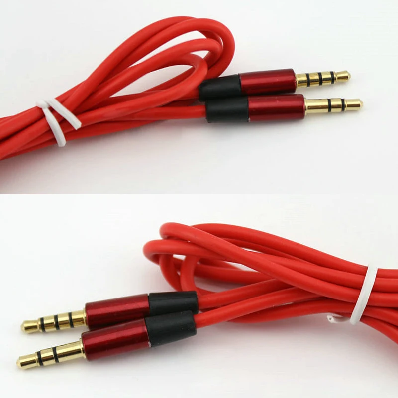 5pcs Replacement Volume Control Talk Cable Aux Cord Mic for Dr Dre Beats Solo/Studio Durable Wire red | Электроника