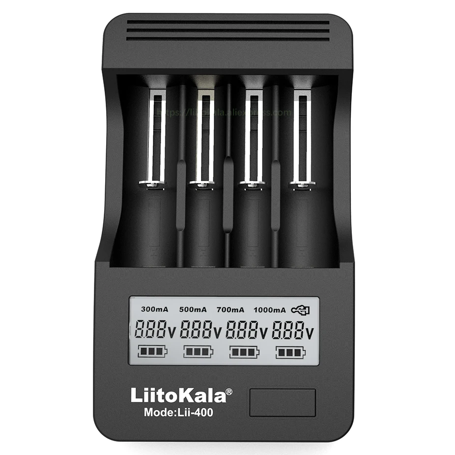 Зарядное устройство Liitokala lii 400 для аккумуляторов Lii300 500 18650 26650 18500 21700 3 7 в Li Ion и NiMH AA