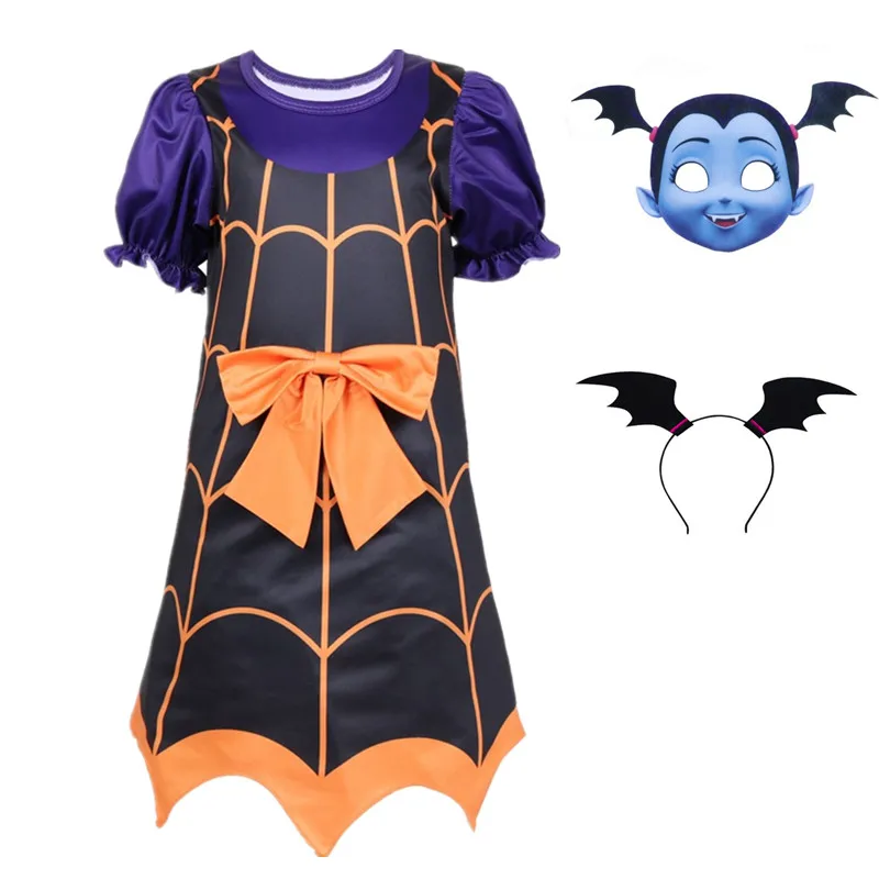 Новинка Платье для маленьких девочек Vampirina moana Vestidos Рождественский костюм