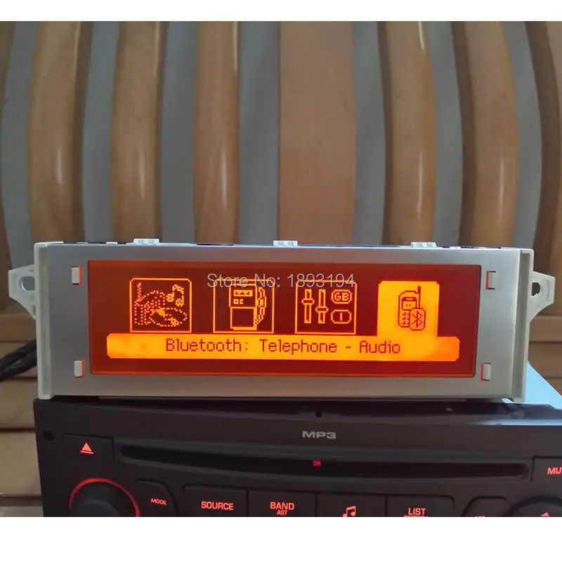10 шт авто красный экран Поддержка USB и Bluetooth 4 меню Дисплей монитор для peugeot 307 407 408