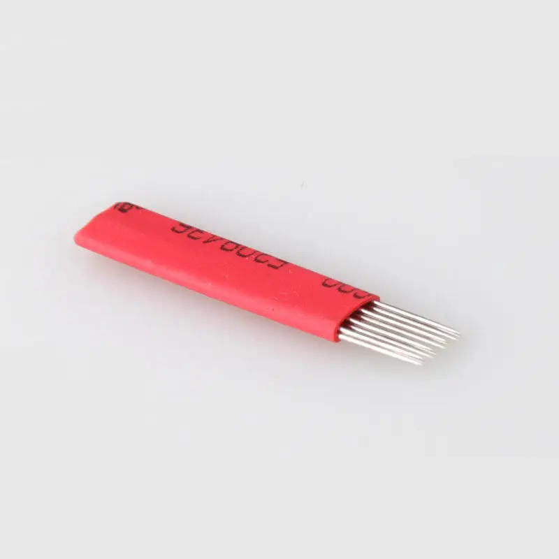 100 Pcs 4 ряда R3 круглых игл подробные сведения о 3D Перманентный макияж бровей Иглы