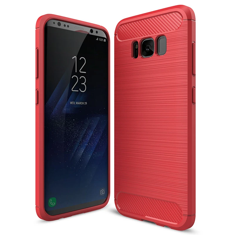 Мягкий чехол из углеродного волокна для Samsung Galaxy S8 S9 Plus S6 S7 Edge J7 J5 J3Pro J2 Prime A3 A8 2018 2016