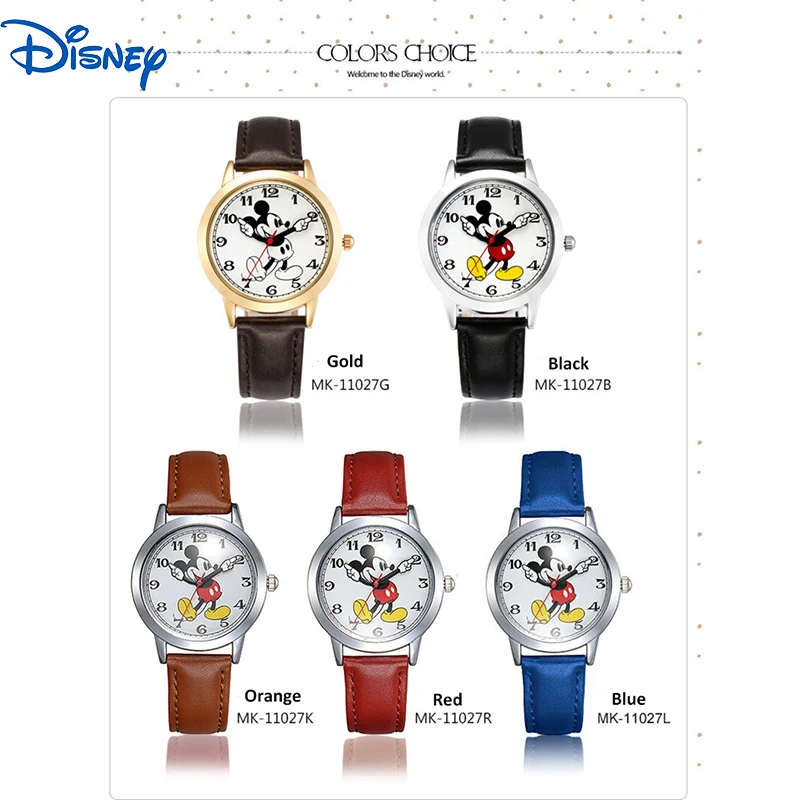 Disney Микки часы происхождение наручные женские Для женщин бренд знаменитые
