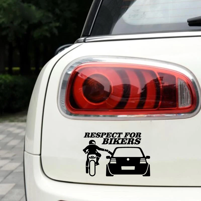 Автомобильная Наклейка 3D 20*13 см уважаемые байкеры Авто s и наклейки забавный