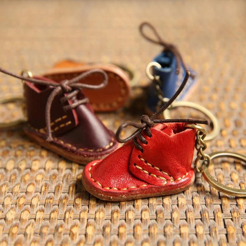 

Tayunxing Personalized handmade leather shoes key chain key ring