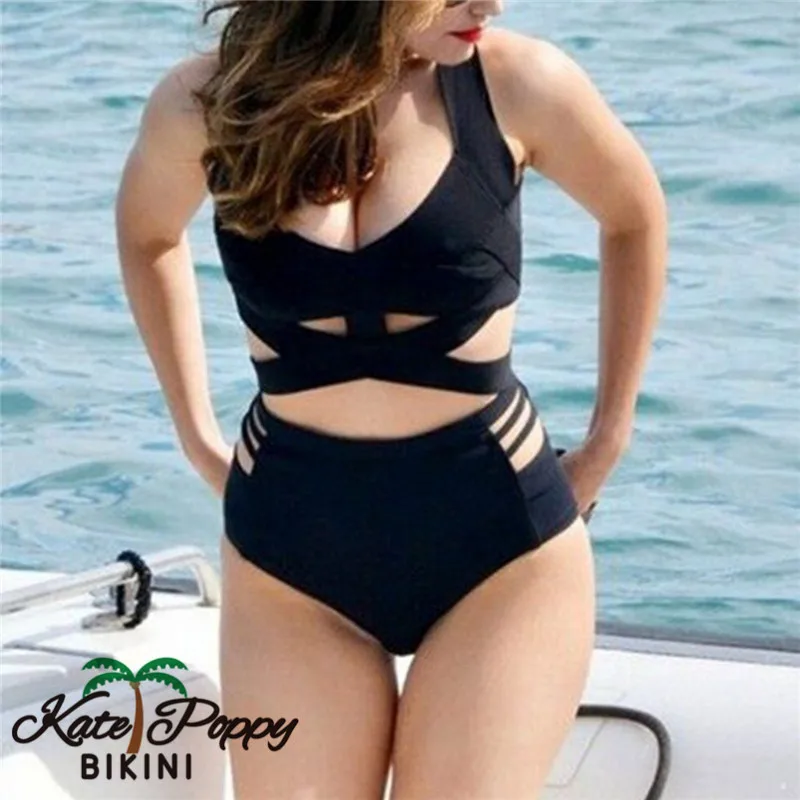 2018 Новый женский купальник большого размера комплект бикини из двух предметов с
