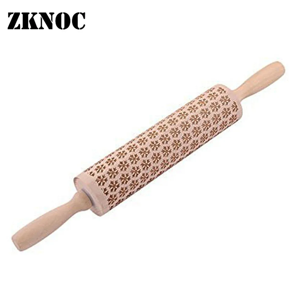 Деревянный Скалка Для мастики скалка для тиснения с узором Fondant торта теста