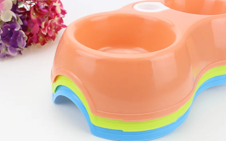 Wofo Pet Поставщики Пластик двойной Порты и разъёмы автоматической подачи питьевой