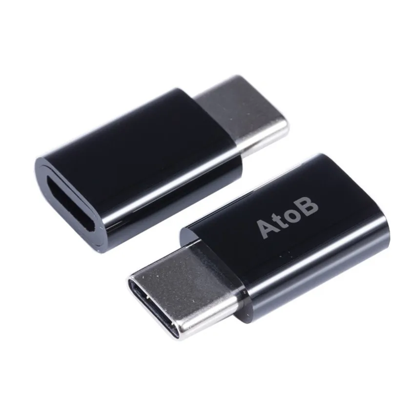 Mini USB 3 1 Тип C штекерным MicroUSB Женский данных Зарядное устройство Алюминий адаптер c