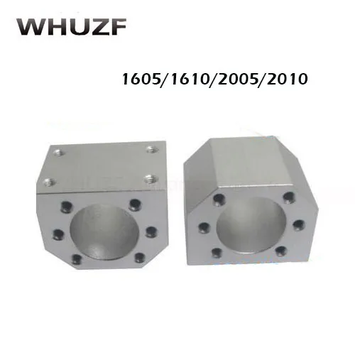 Стальной шариковый винт подшипника, 1/2 шт., гайка, корпус, кронштейн, держатель, подходит для SFU1605, SFU1610, шариковый SFU2005, SFU2010, запчасти для 3D-принтера с ЧПУ