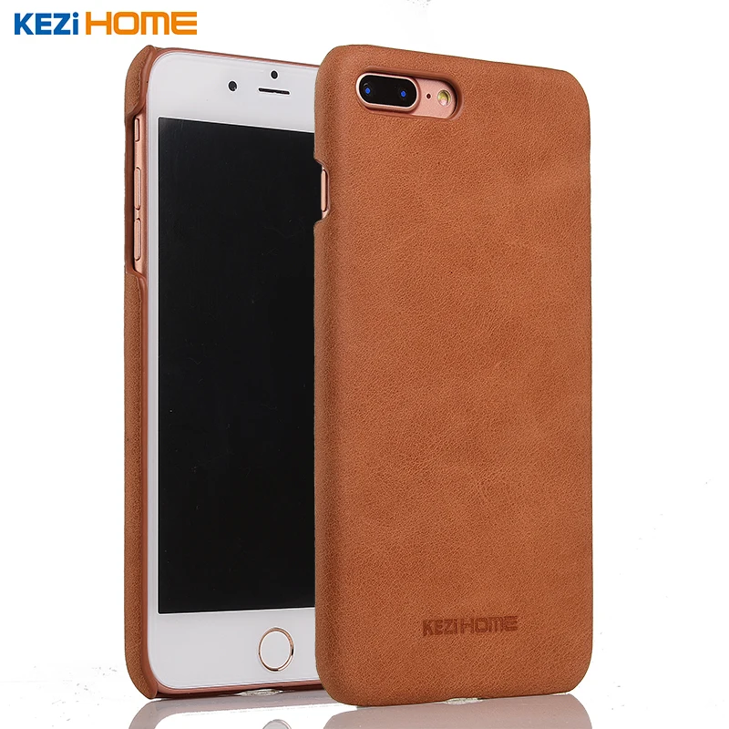 Чехол для iPhone 7 Plus KEZiHOME матовый из натуральной кожи жесткий задняя крышка Капа Apple