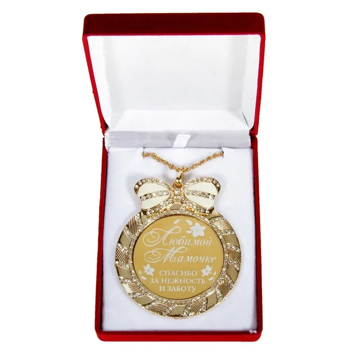 Сверкающее ювелирное изделие стразы в виде банта ожерелье с надписью кулон