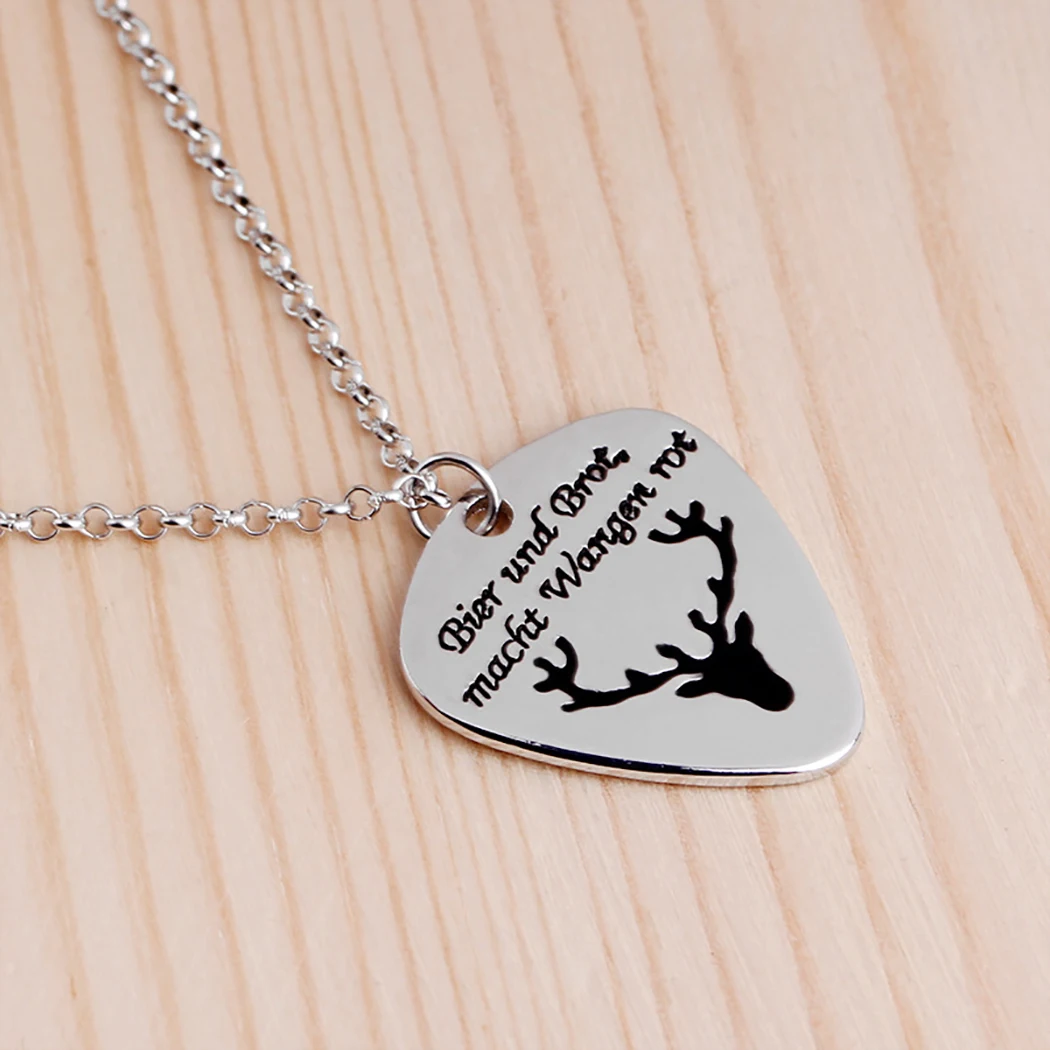 2PCS Couple Necklace Elk Pendant Jewelry for Valentine's Day German Bread Love Beer Bier Halskette | Украшения и аксессуары