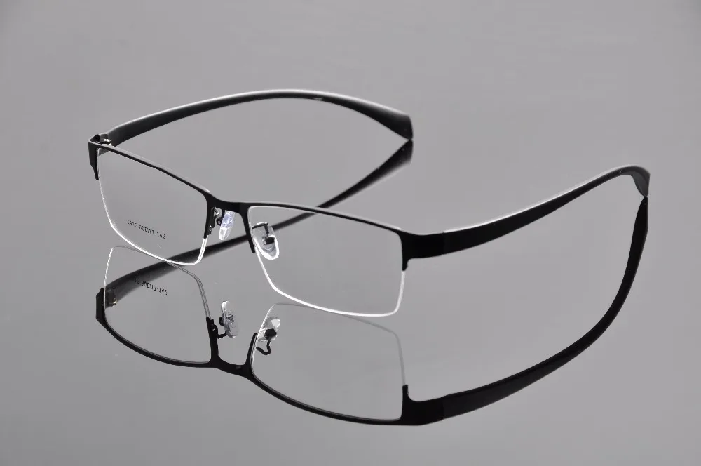 Мужские Оптические очки с полуободковой оправой в металлической оправе |