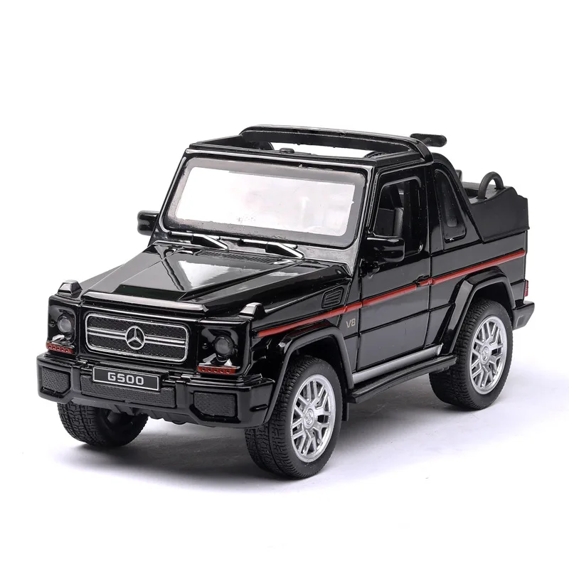 1:32 модель автомобиля Mercedes Benz G500 для детей с обратной стороны из сплава