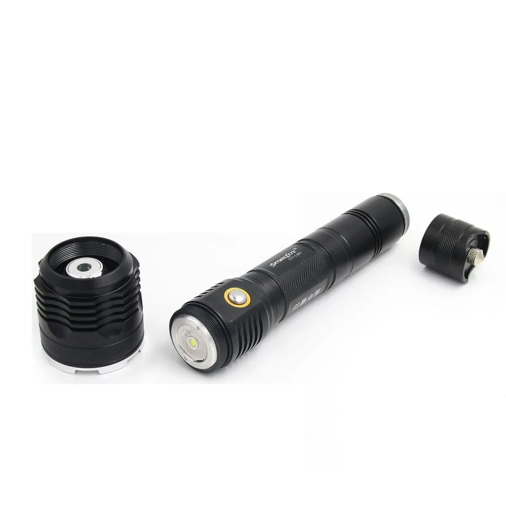 Фонарик с длинной ручкой SOS яркий светодиодный алюминиевый сплав