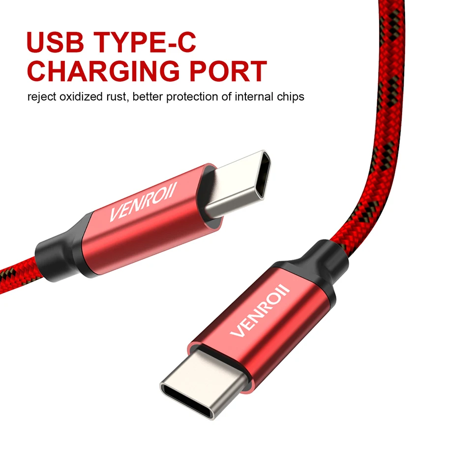 4 шт. в упаковке usb type-C кабель для samsung Galaxy Note 9 S10 S9 S8 1,2 м 2 м 3 м 5 м провод для быстрого заряда мобильного телефона Kable для Xiaomi Redmi