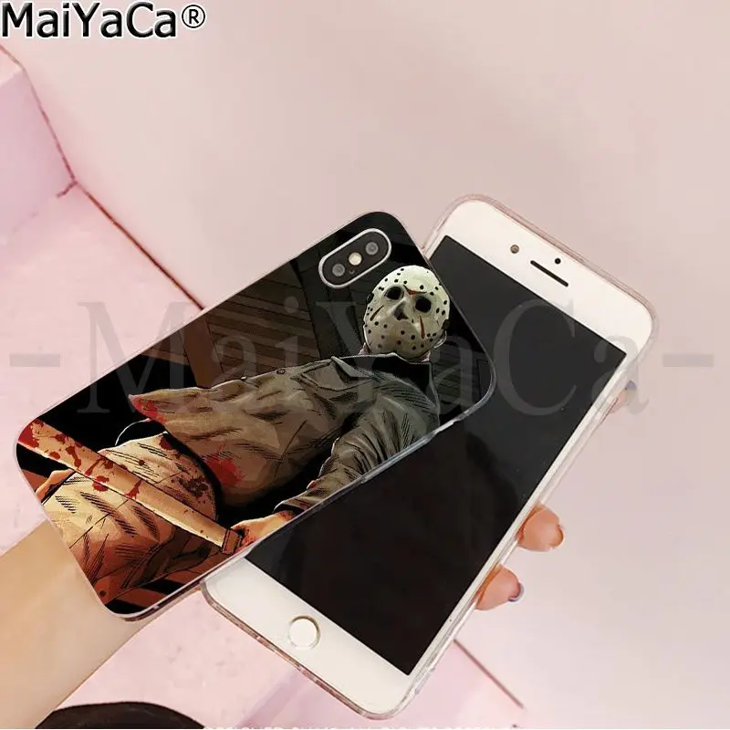 MaiYaCa Jason Voorhees Friday The 13th DIY красивый чехол для телефона, аксессуары для iPhone 8 7 6 6S Plus 5 5S SE XR X XS MAX