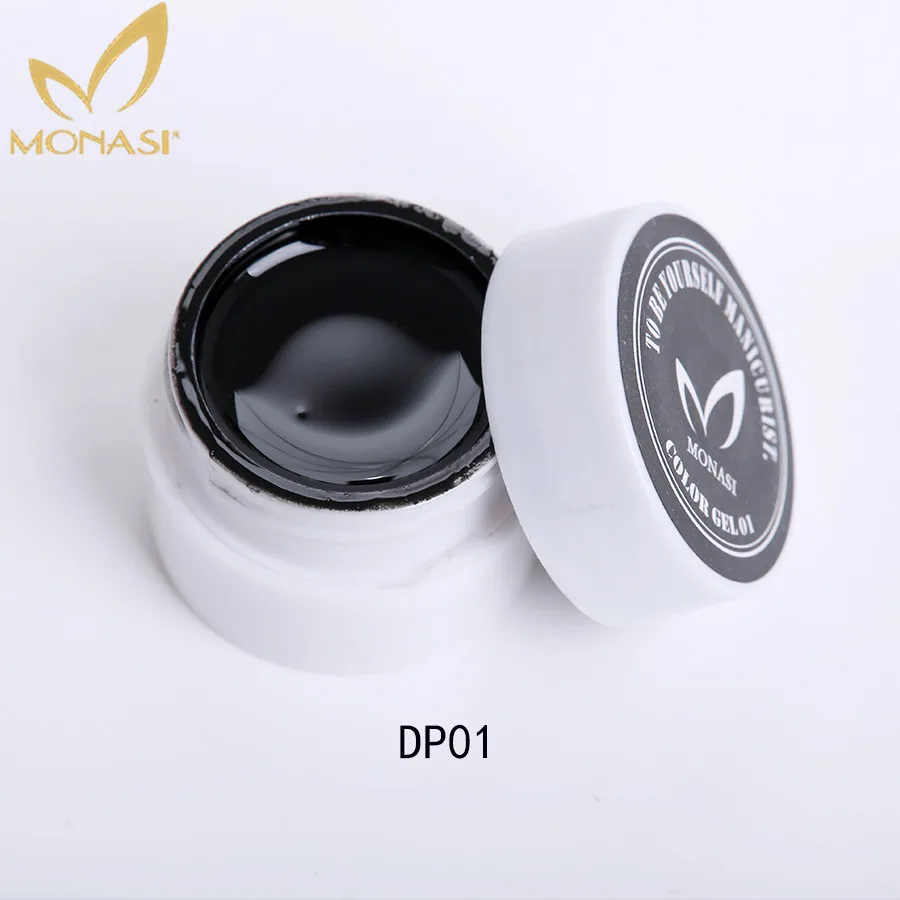 

MONASI Nail Art Paint Color Gel Draw Painting Acrylic Silver Golden UV Gel Tip Nail Art Painting UV Gel Polish 1pcs Set