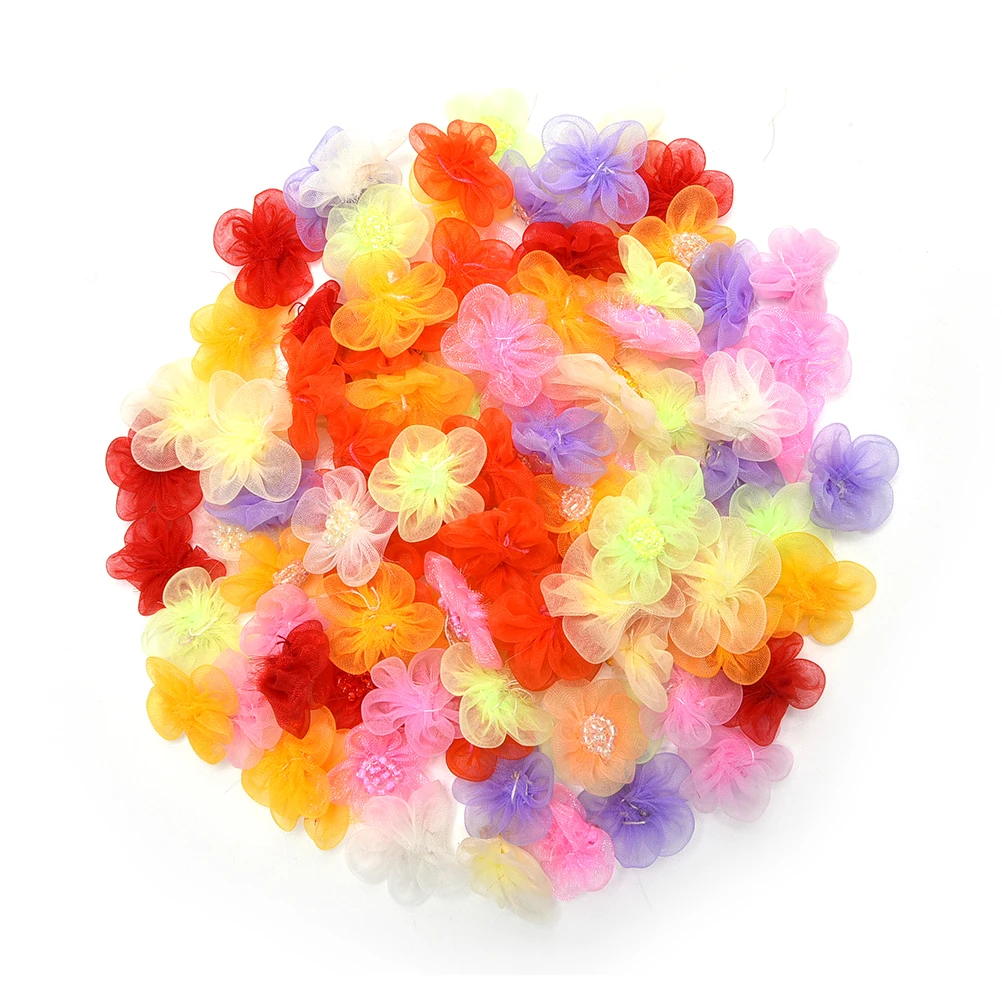 100 шт. цветные мини цветы маргаритки искусственные шелковые вечерние свадебные