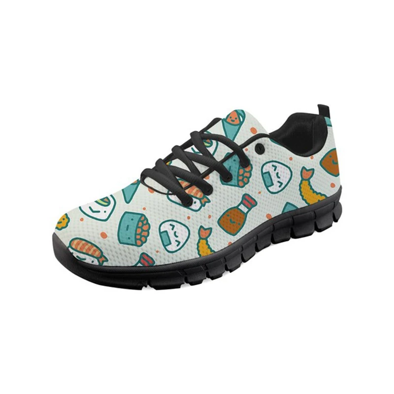 Женские кроссовки для медсестер на плоской подошве с милым рисунком гитары