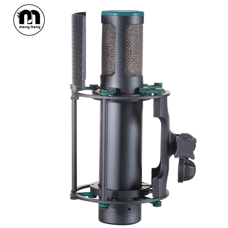 MS New Tank Hot Condenser Microphone Vocal Studio Recording for Computer with Steel Pop Filter Mask/Plastic Shock-proof Mount |