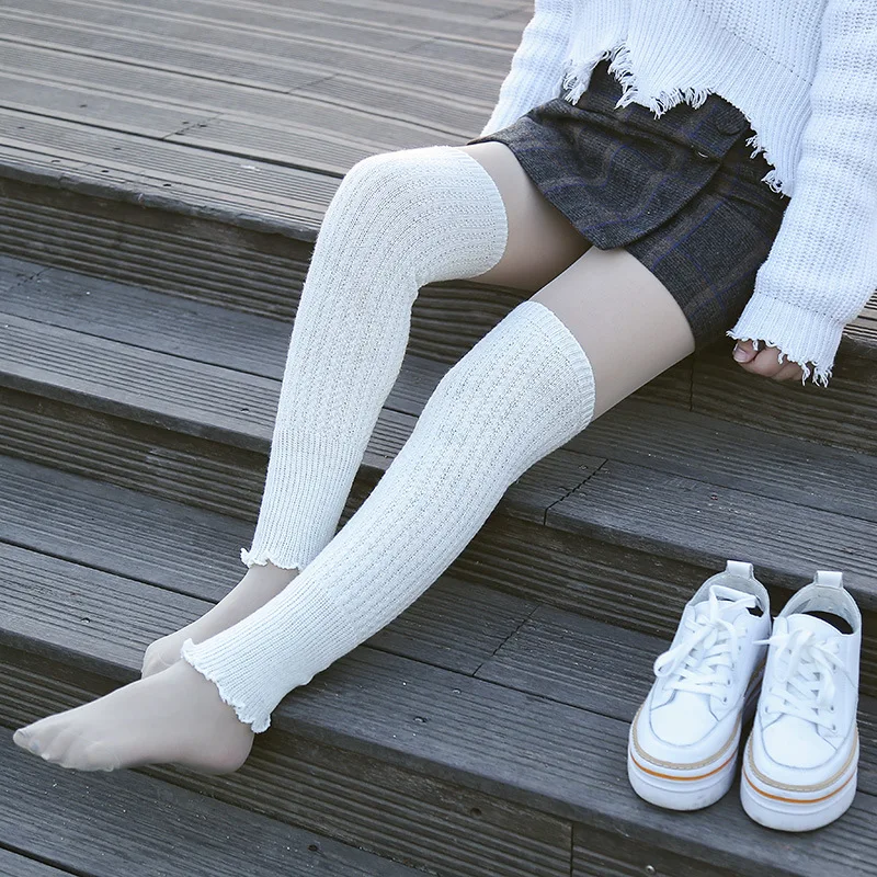 Winter Spring Elastic Leg Warmers Boot Socks Women Knitted Crochet Knit Knee Solid Long Warm High Cuffs Fashion Warmer | Женская одежда